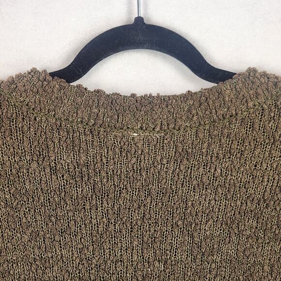 Studio B by Bobeau Mettalic Skull Sweater Women’s SZ XL Brown/Gray Boucle EUC - Picture 7 of 13